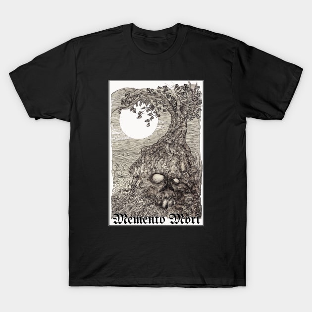 Memento Mori T-Shirt by Christopher's Doodles